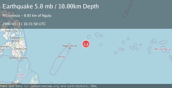 Map of STATE OF YAP, MICRONESIA