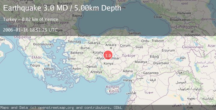 Map of CENTRAL TURKEY