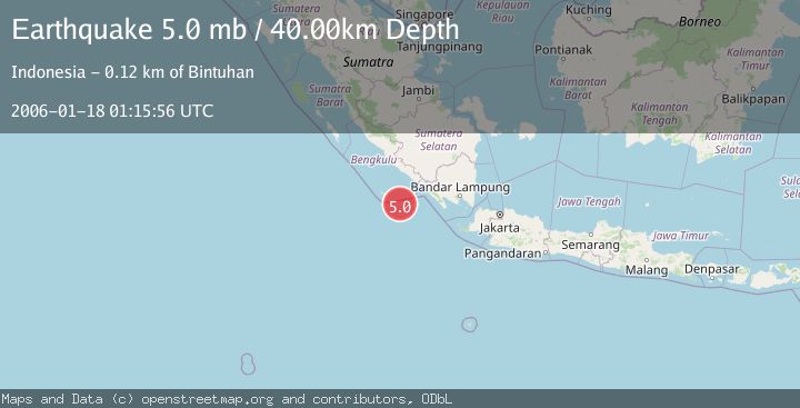 Map of SOUTHERN SUMATRA, INDONESIA