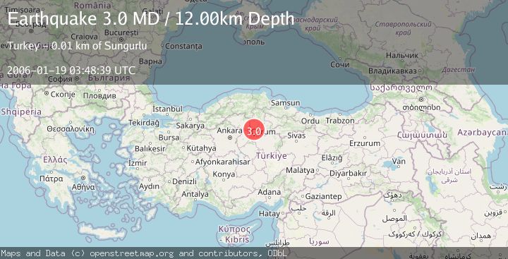Map of CENTRAL TURKEY