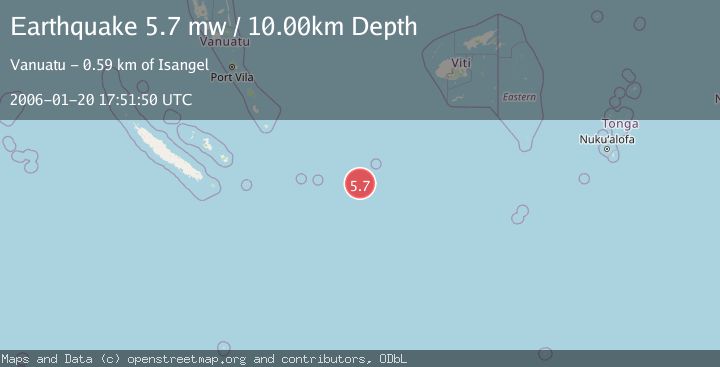 Map of SOUTHEAST OF LOYALTY ISLANDS