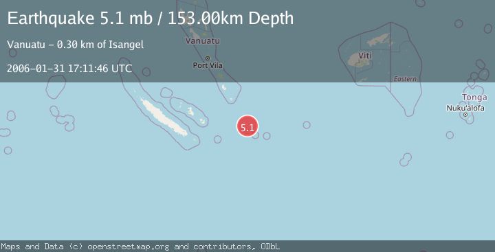 Map of SOUTHEAST OF LOYALTY ISLANDS