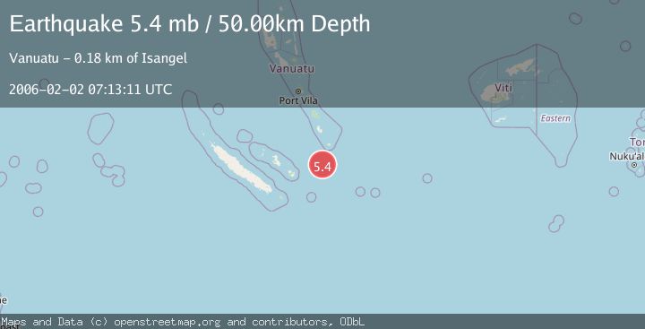 Map of SOUTHEAST OF LOYALTY ISLANDS
