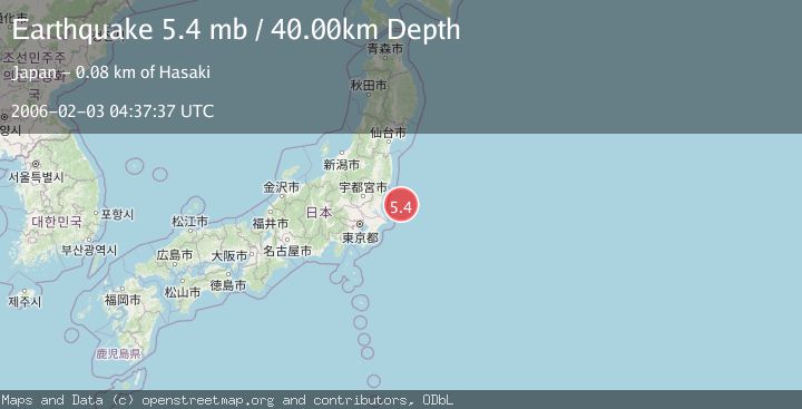 Map of NEAR EAST COAST OF HONSHU, JAPAN