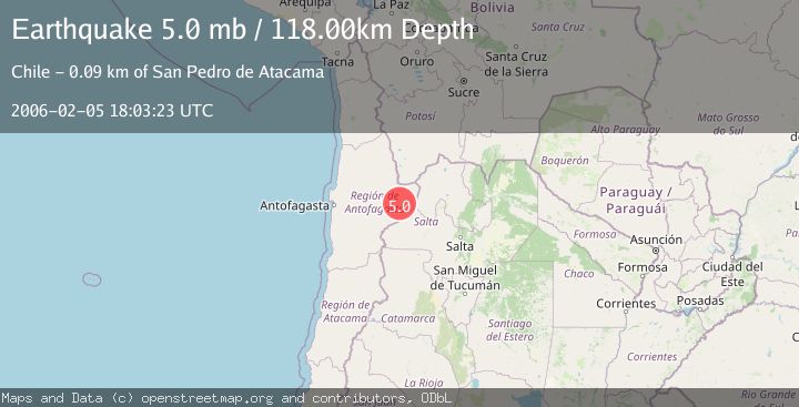 Map of ANTOFAGASTA, CHILE