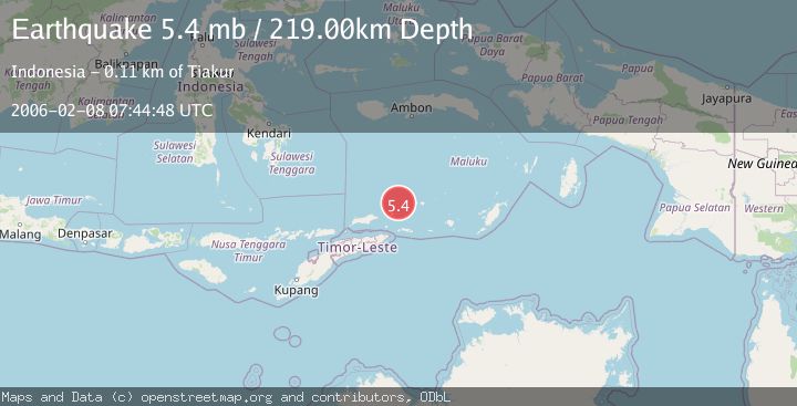 Map of KEPULAUAN BARAT DAYA, INDONESIA