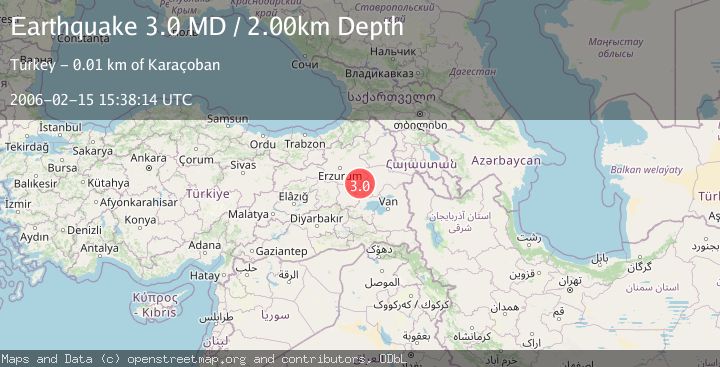 Map of EASTERN TURKEY