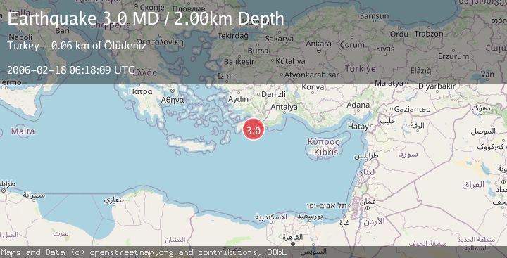 Map of DODECANESE ISLANDS, GREECE