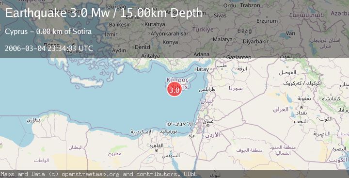 Map of CYPRUS REGION