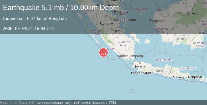 Map of SOUTHERN SUMATRA, INDONESIA
