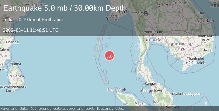 Map of ANDAMAN ISLANDS, INDIA REGION