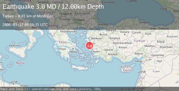 Map of NEAR THE COAST OF WESTERN TURKEY