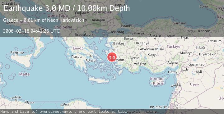Map of DODECANESE ISLANDS, GREECE