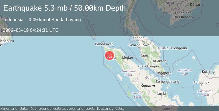 Map of NORTHERN SUMATRA, INDONESIA