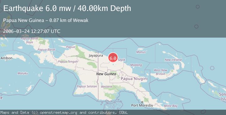 Map of NEAR N COAST OF NEW GUINEA, PNG.