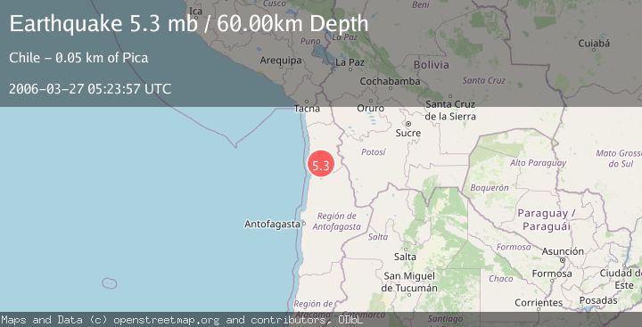 Map of TARAPACA, CHILE