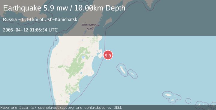 Map of KOMANDORSKIYE OSTROVA REGION