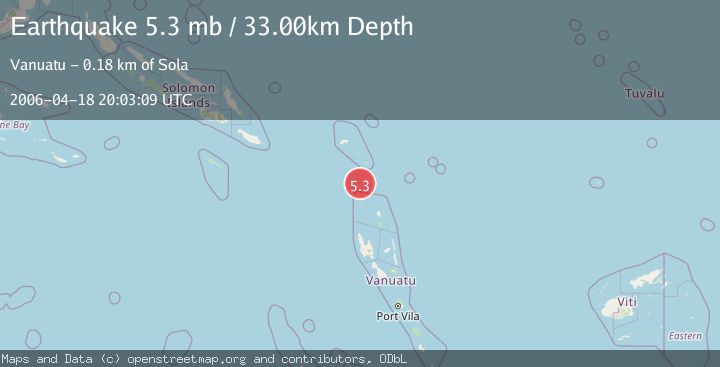 Map of SANTA CRUZ ISLANDS