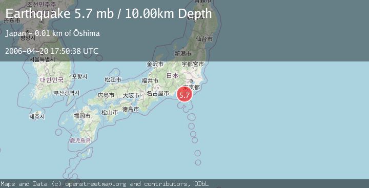 Map of NEAR S. COAST OF HONSHU, JAPAN