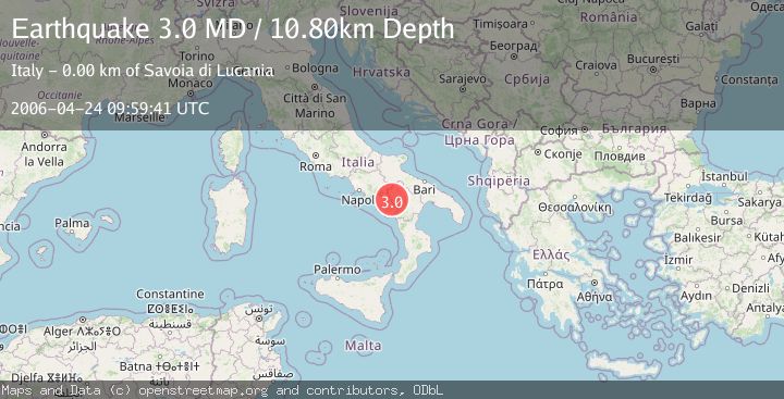 Map of SOUTHERN ITALY