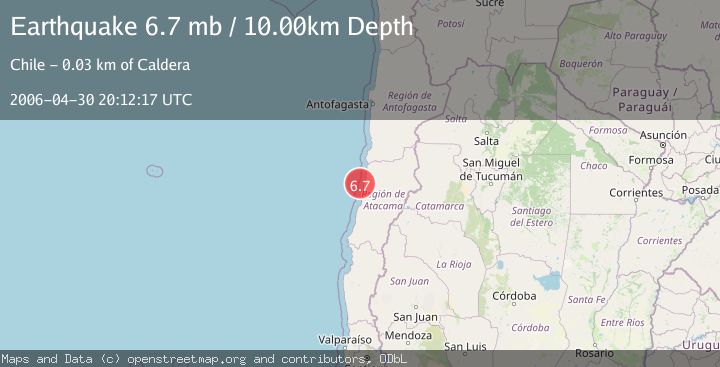 Map of OFFSHORE ATACAMA, CHILE
