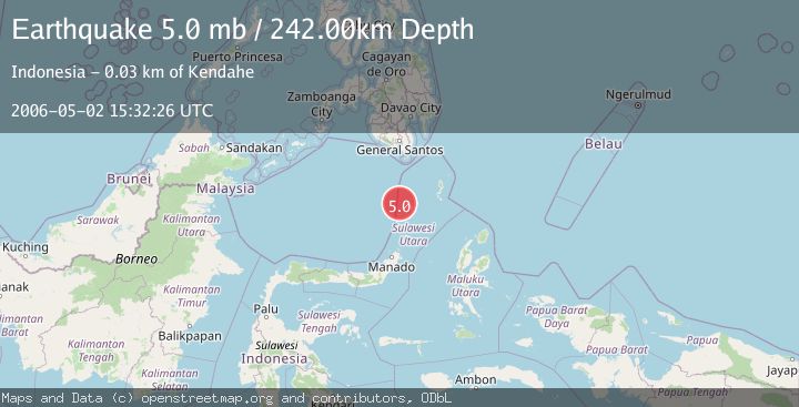Map of KEPULAUAN SANGIHE, INDONESIA
