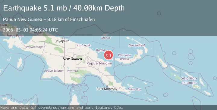 Map of EASTERN NEW GUINEA REG., P.N.G.