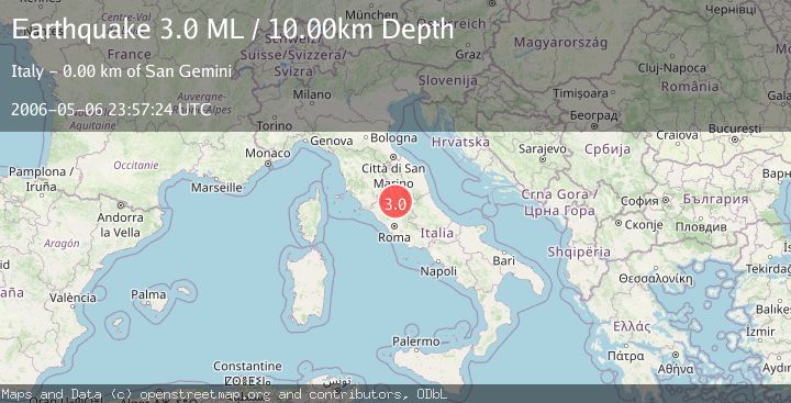 Map of CENTRAL ITALY