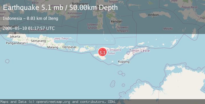 Map of SUMBA REGION, INDONESIA