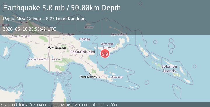 Map of NEW BRITAIN REGION, P.N.G.