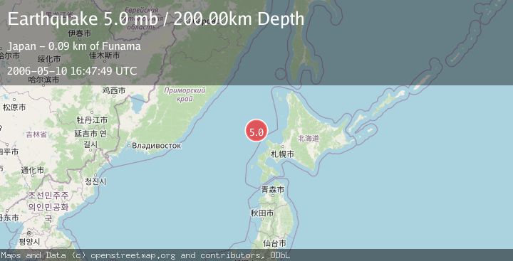 Map of EASTERN SEA OF JAPAN