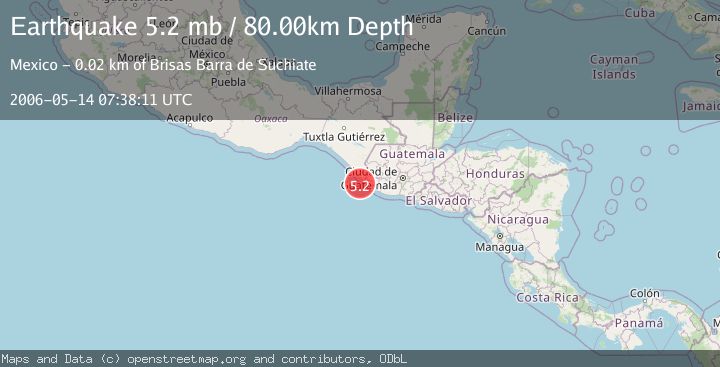 Map of OFFSHORE CHIAPAS, MEXICO