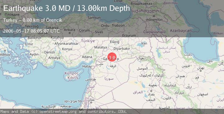 Map of EASTERN TURKEY