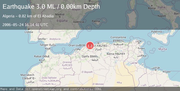 Map of NORTHERN ALGERIA