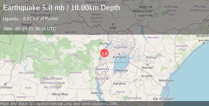 Map of LAKE EDWARD REGION, UGANDA
