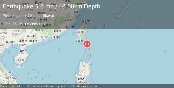 Map of TAIWAN REGION
