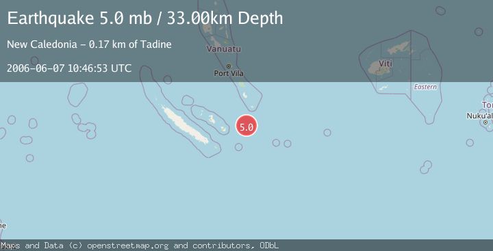 Map of SOUTHEAST OF LOYALTY ISLANDS