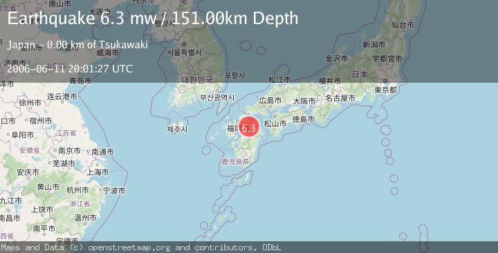 Map of KYUSHU, JAPAN