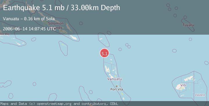Map of SANTA CRUZ ISLANDS