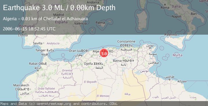 Map of NORTHERN ALGERIA