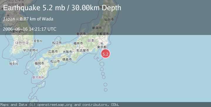 Map of NEAR EAST COAST OF HONSHU, JAPAN