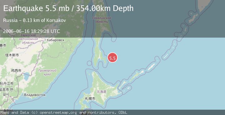 Map of SEA OF OKHOTSK