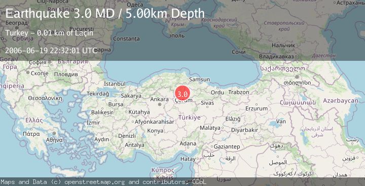 Map of CENTRAL TURKEY