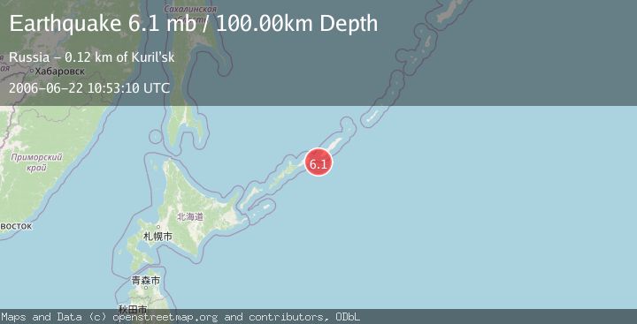 Map of KURIL ISLANDS
