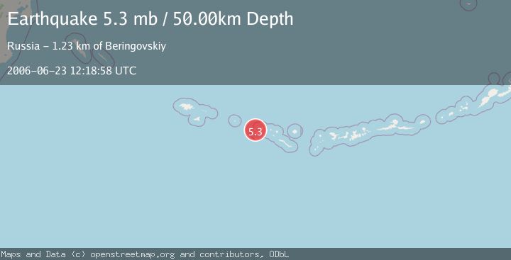 Map of RAT ISLANDS, ALEUTIAN ISLANDS