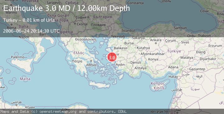 Map of NEAR THE COAST OF WESTERN TURKEY