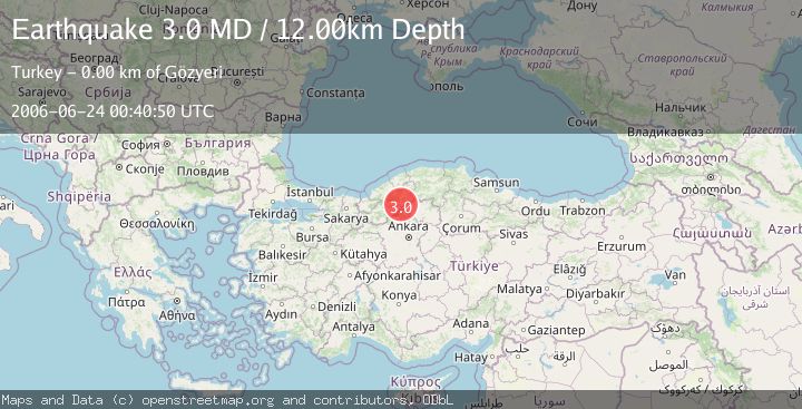 Map of CENTRAL TURKEY