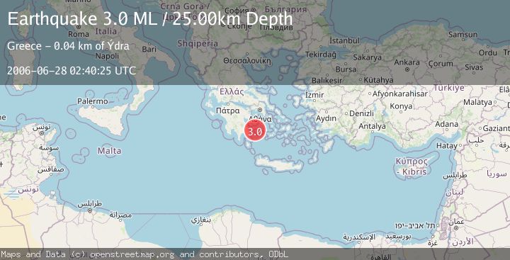 Map of SOUTHERN GREECE