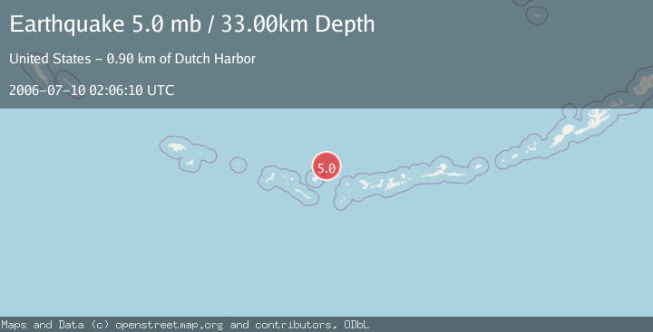 Map of ANDREANOF ISLANDS, ALEUTIAN IS.