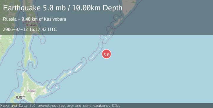 Map of KURIL ISLANDS